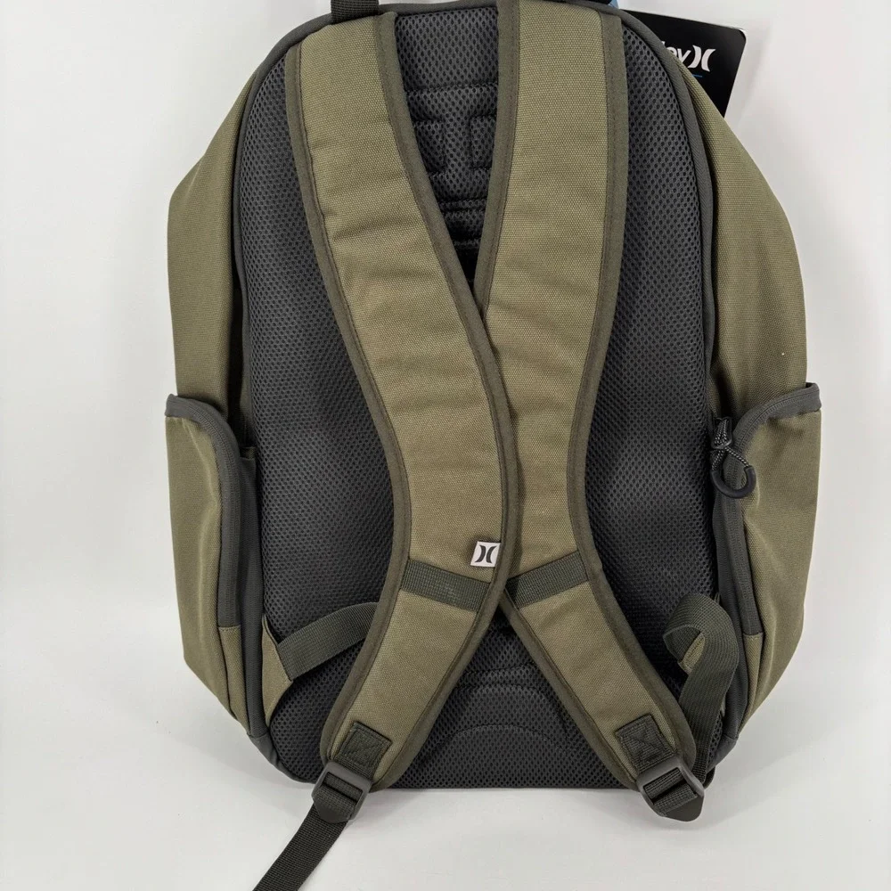 NWT Hurley 50-50 Backpack OS Olive Green Tactical Laptop Sleeve Gorpcore Utility